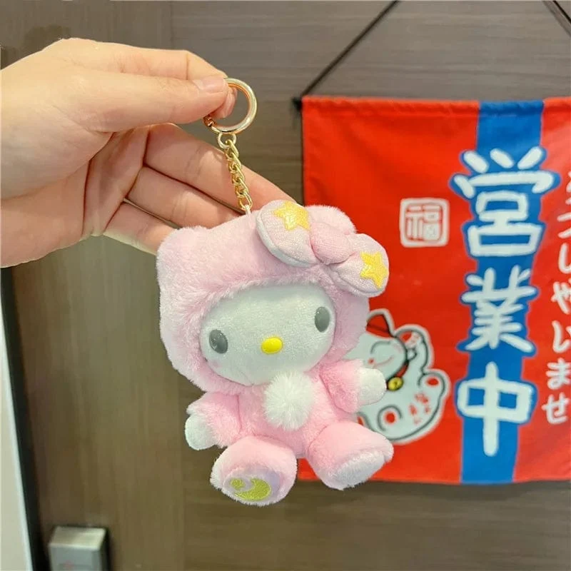 Niedlicher Sternmond Kuromi Melodie Hellokitty Stofftier Plüschtier Weiches Dekokissen Plüschpuppen Freundin Geburtstag Kindergeschenk