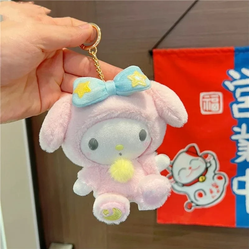 Niedlicher Sternmond Kuromi Melodie Hellokitty Stofftier Plüschtier Weiches Dekokissen Plüschpuppen Freundin Geburtstag Kindergeschenk