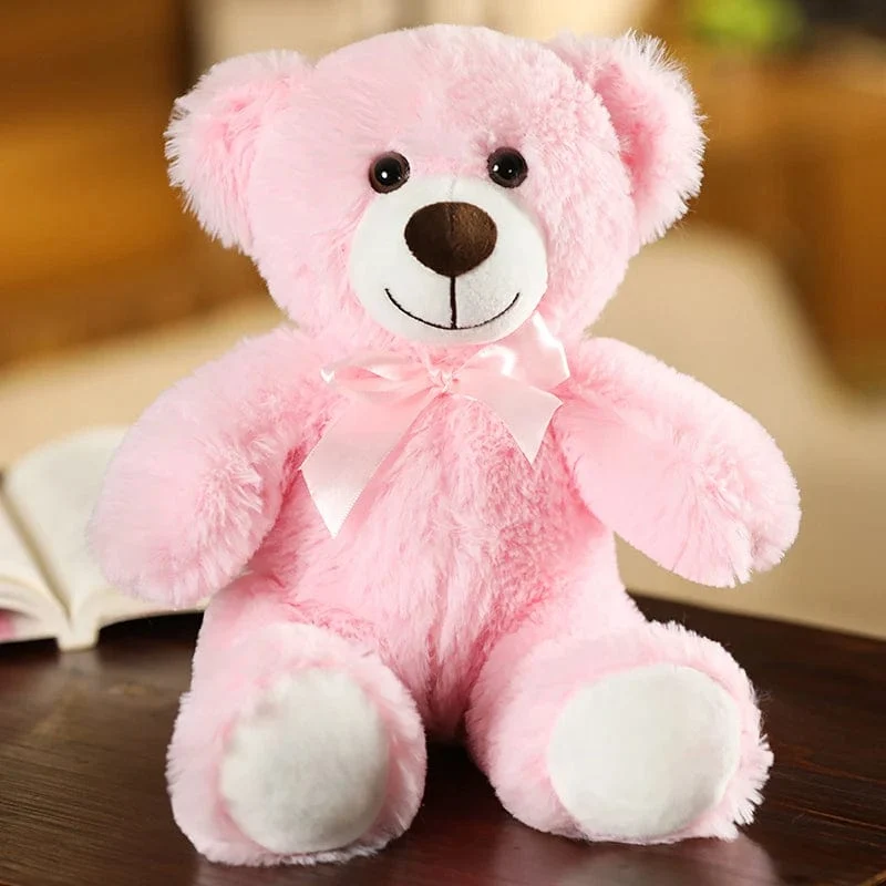 35CM süße bunte Fliege Bär Puppe Plüsch Spielzeug Umarmung Bär Puppe Kinder Geburtstag Geschenk Kissen Teddybär Hause Wohnzimmer zimmer Schlafzimmer