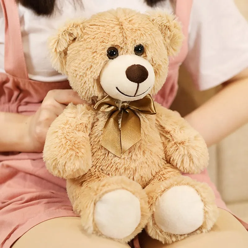 35CM süße bunte Fliege Bär Puppe Plüsch Spielzeug Umarmung Bär Puppe Kinder Geburtstag Geschenk Kissen Teddybär Hause Wohnzimmer zimmer Schlafzimmer
