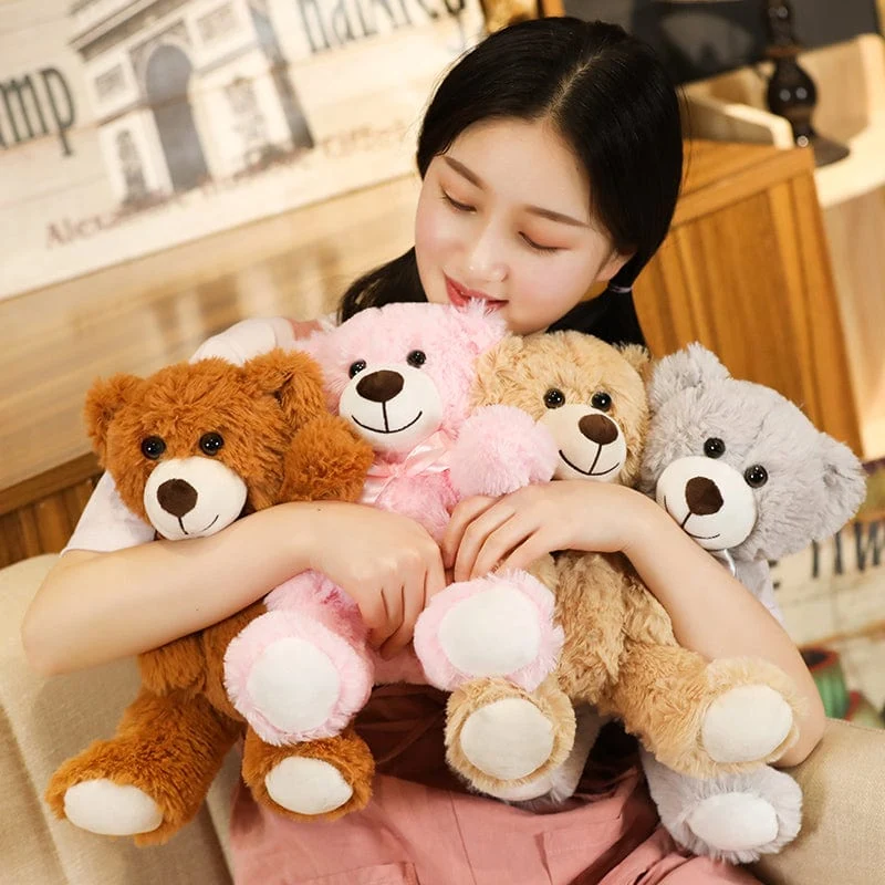 35CM süße bunte Fliege Bär Puppe Plüsch Spielzeug Umarmung Bär Puppe Kinder Geburtstag Geschenk Kissen Teddybär Hause Wohnzimmer zimmer Schlafzimmer