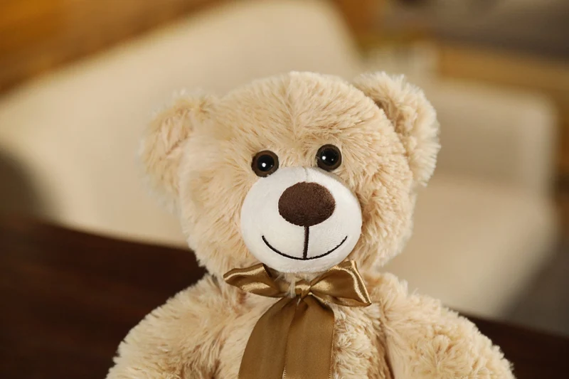 35CM süße bunte Fliege Bär Puppe Plüsch Spielzeug Umarmung Bär Puppe Kinder Geburtstag Geschenk Kissen Teddybär Hause Wohnzimmer zimmer Schlafzimmer