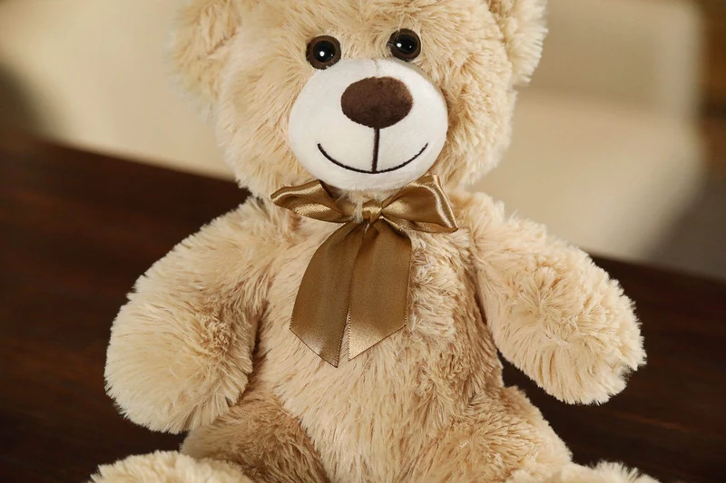 35CM süße bunte Fliege Bär Puppe Plüsch Spielzeug Umarmung Bär Puppe Kinder Geburtstag Geschenk Kissen Teddybär Hause Wohnzimmer zimmer Schlafzimmer