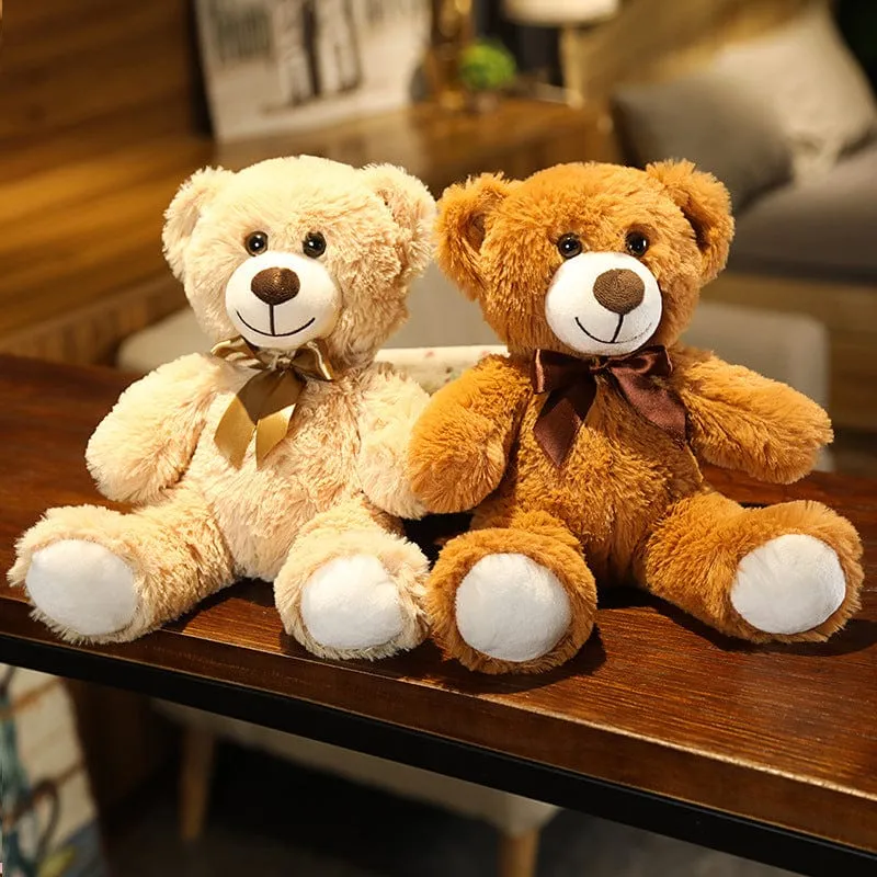 35CM süße bunte Fliege Bär Puppe Plüsch Spielzeug Umarmung Bär Puppe Kinder Geburtstag Geschenk Kissen Teddybär Hause Wohnzimmer zimmer Schlafzimmer