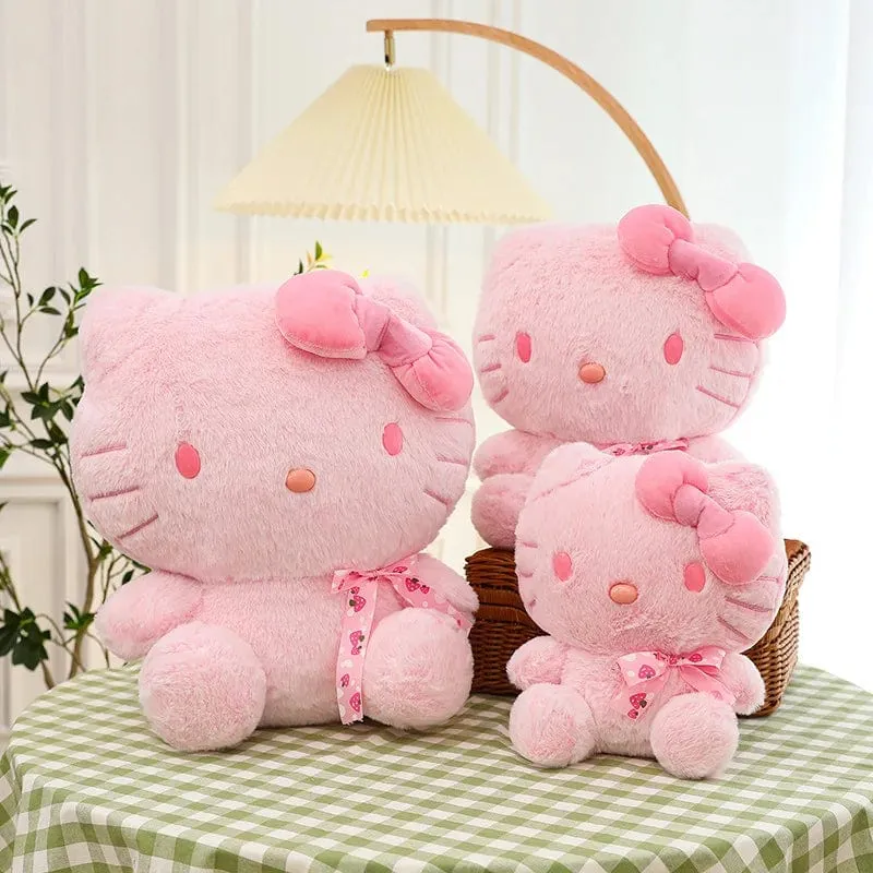 28-35 cm Sanrio Hello Kitty Katze Plüschtiere Cartoon KT Katze Plüschpuppe Weiche Angefüllte Kawaii Anime Kissen Geburtstagsgeschenk für Kinder Mädchen