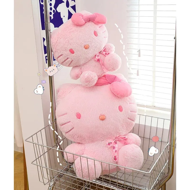 28-35 cm Sanrio Hello Kitty Katze Plüschtiere Cartoon KT Katze Plüschpuppe Weiche Angefüllte Kawaii Anime Kissen Geburtstagsgeschenk für Kinder Mädchen