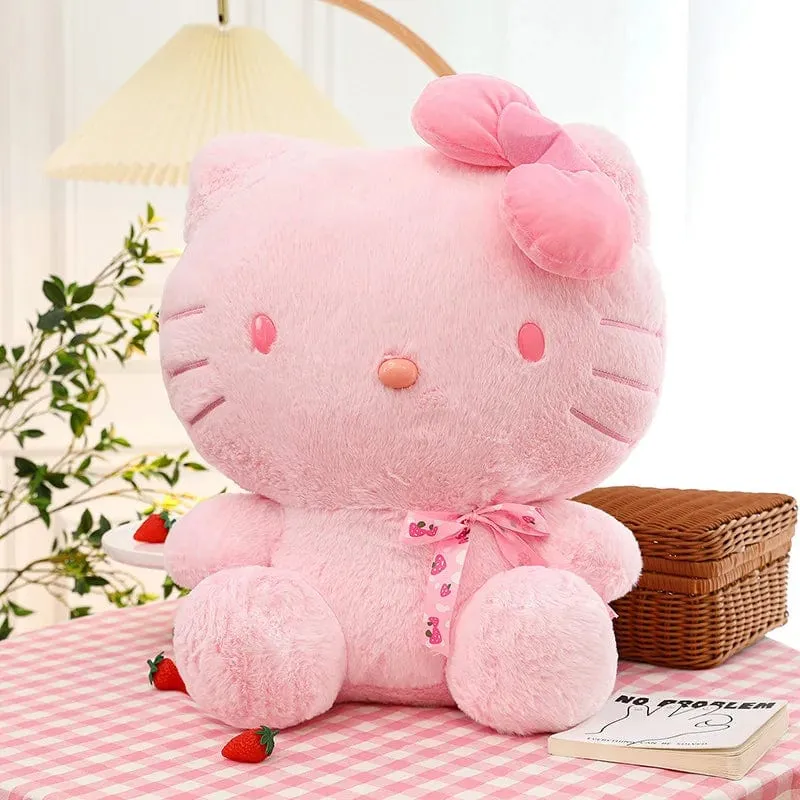 28-35 cm Sanrio Hello Kitty Katze Plüschtiere Cartoon KT Katze Plüschpuppe Weiche Angefüllte Kawaii Anime Kissen Geburtstagsgeschenk für Kinder Mädchen