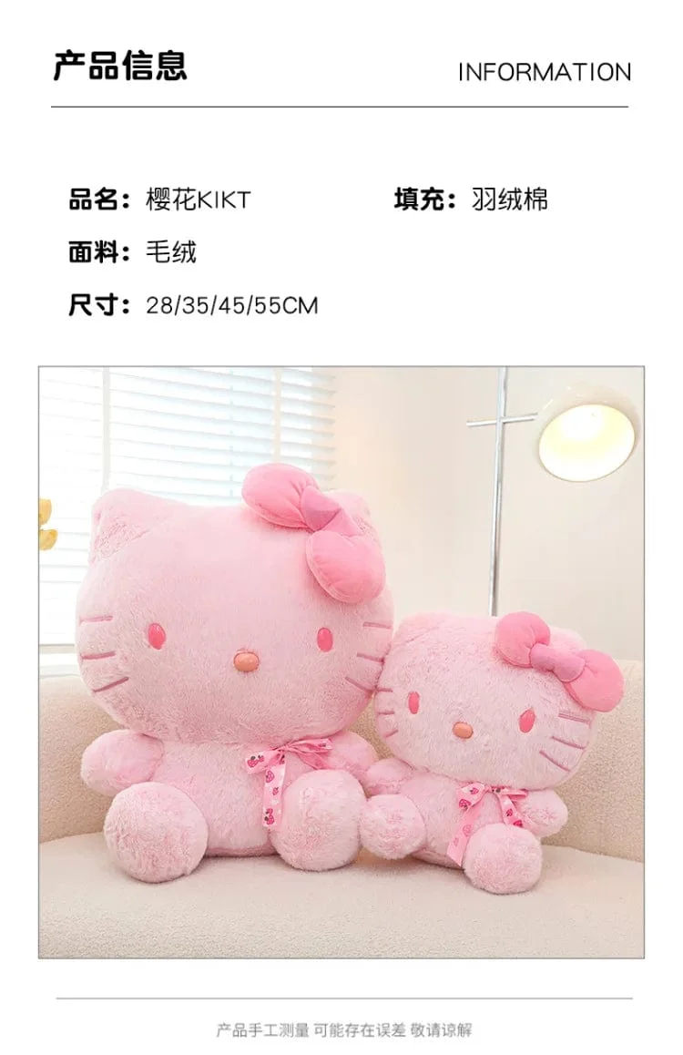 28-35 cm Sanrio Hello Kitty Katze Plüschtiere Cartoon KT Katze Plüschpuppe Weiche Angefüllte Kawaii Anime Kissen Geburtstagsgeschenk für Kinder Mädchen