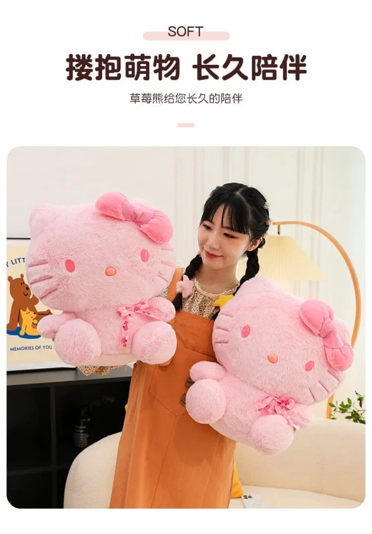 28-35 cm Sanrio Hello Kitty Katze Plüschtiere Cartoon KT Katze Plüschpuppe Weiche Angefüllte Kawaii Anime Kissen Geburtstagsgeschenk für Kinder Mädchen