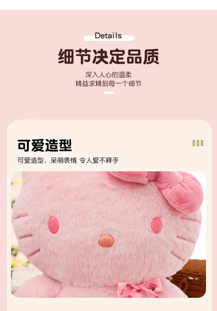 28-35 cm Sanrio Hello Kitty Katze Plüschtiere Cartoon KT Katze Plüschpuppe Weiche Angefüllte Kawaii Anime Kissen Geburtstagsgeschenk für Kinder Mädchen
