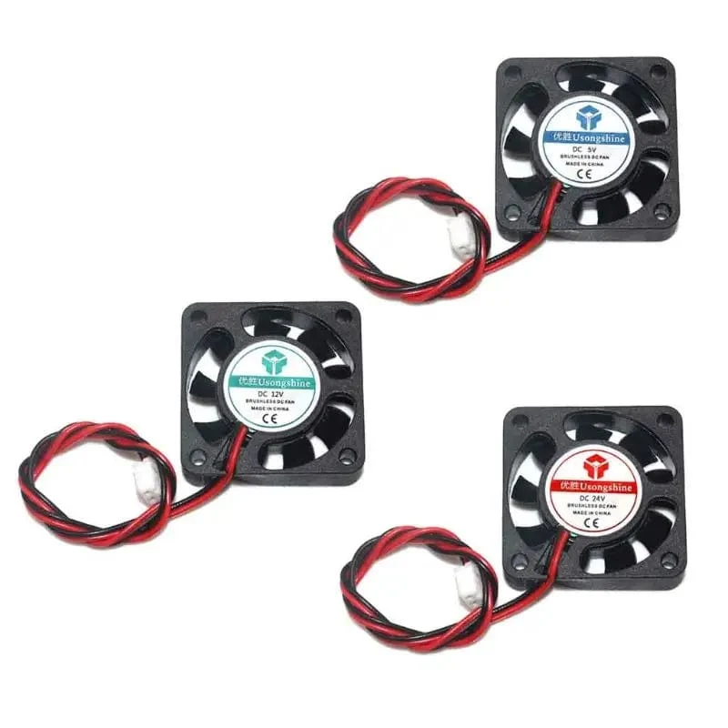 DC 5 V/12 V/24 V Computer-CPU-Kühler Mini 4010 Lüfter 40 x 40 x 10 mm kleiner Abluftventilator für Ender 3 CR-10 3D-Drucker