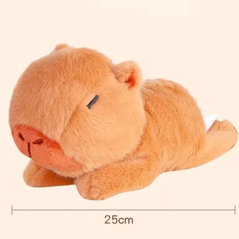 Capybara Plüsch Simulation Capybara Anime Fluffty Toy Süßes Capybara Plüsch Spielzeug mit Handkreis Ring Tiere Stoffpuppen