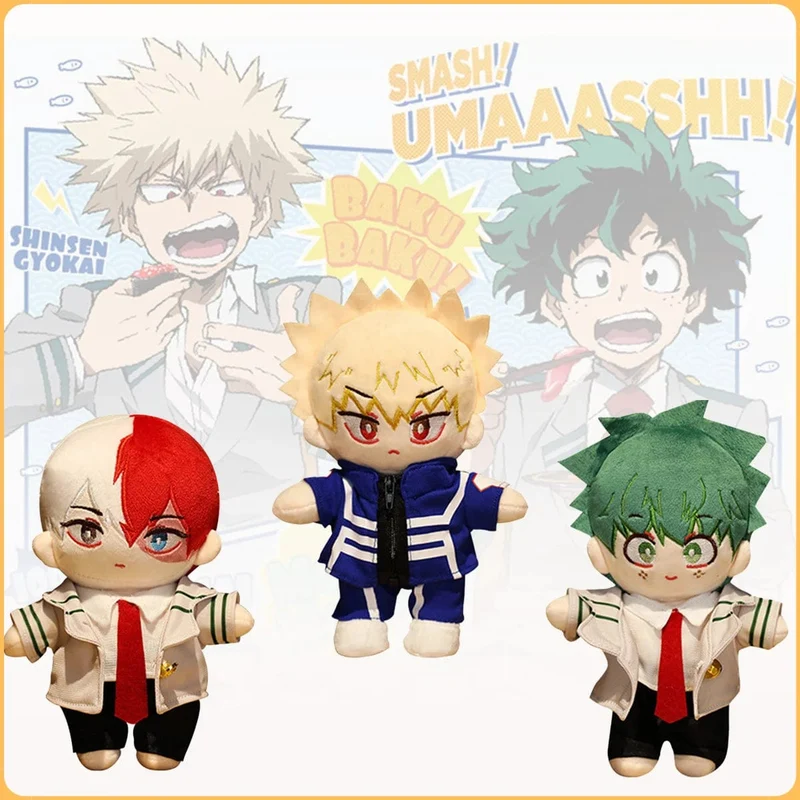 Japanischer Anime My Hero Academia Plüschtiere Cartoon Gefüllte Midoriya Izuku Bakugou Katsuki Todoroki Shoto Puppen Kindergeschenke Geburt