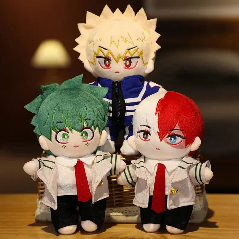 Japanischer Anime My Hero Academia Plüschtiere Cartoon Gefüllte Midoriya Izuku Bakugou Katsuki Todoroki Shoto Puppen Kindergeschenke Geburt