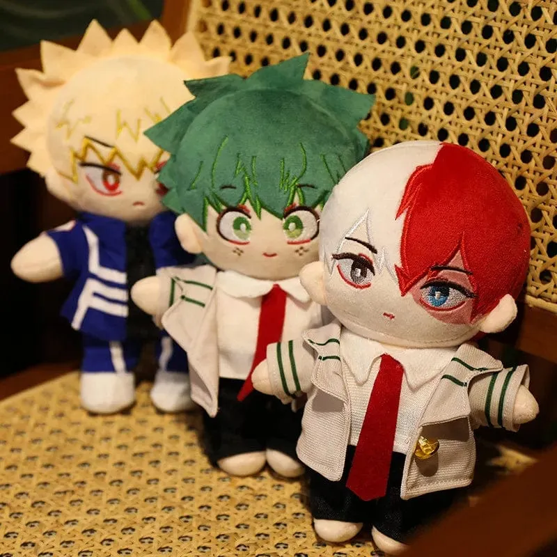 Japanischer Anime My Hero Academia Plüschtiere Cartoon Gefüllte Midoriya Izuku Bakugou Katsuki Todoroki Shoto Puppen Kindergeschenke Geburt