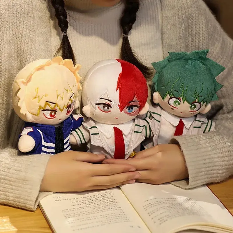 Japanischer Anime My Hero Academia Plüschtiere Cartoon Gefüllte Midoriya Izuku Bakugou Katsuki Todoroki Shoto Puppen Kindergeschenke Geburt