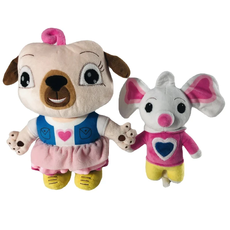 Neue Chip und Kartoffel Plüsch Spielzeug Puppe Stofftier Cartoon Mops Hund und Maus Plüsch Spielzeug für Geburtstag Weihnachten Geschenk