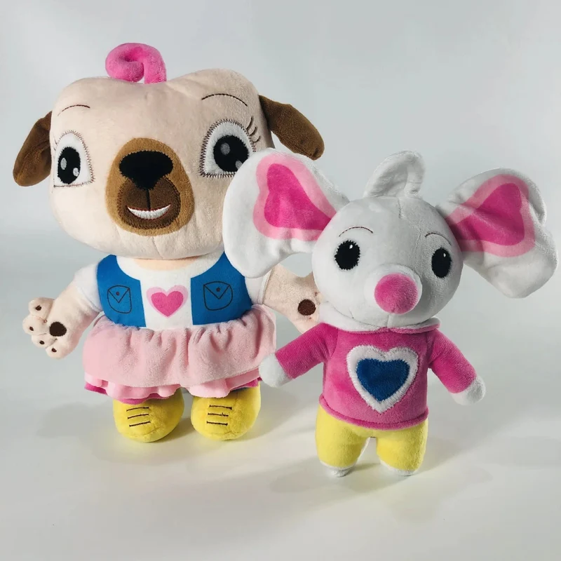 Neue Chip und Kartoffel Plüsch Spielzeug Puppe Stofftier Cartoon Mops Hund und Maus Plüsch Spielzeug für Geburtstag Weihnachten Geschenk