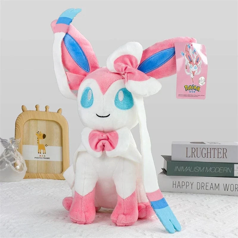Oringinal Plüschtiere Eevee Evolution Sylveon Umbreon Espeon Sylveon Glaceon Jolteon Kuscheltiere Peluche Puppen Geschenke
