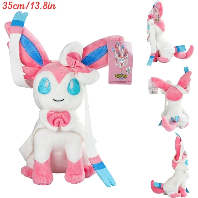 Oringinal Plüschtiere Eevee Evolution Sylveon Umbreon Espeon Sylveon Glaceon Jolteon Kuscheltiere Peluche Puppen Geschenke