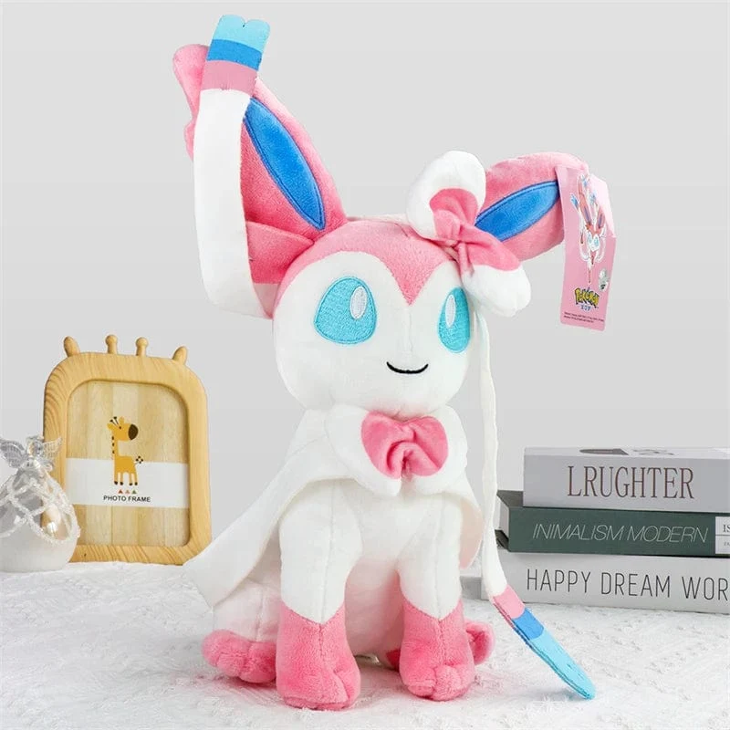 Oringinal Plüschtiere Eevee Evolution Sylveon Umbreon Espeon Sylveon Glaceon Jolteon Kuscheltiere Peluche Puppen Geschenke