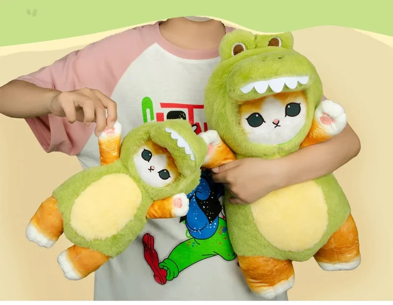 Original Mofusand Kawaii Cos Katze kawaii Tier Plushies 50cm Cosplay Tiere Dinosaurier Kuh Bär Niedliche Plüsch Puppe Kinder Geschenk Spielzeug