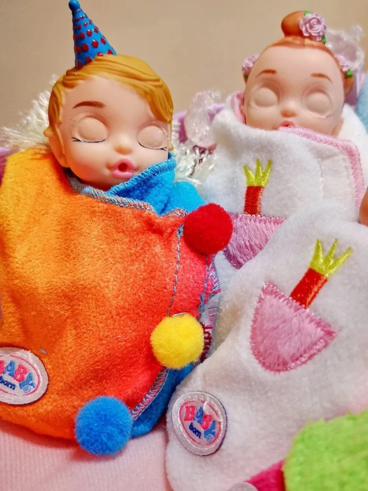 10 cm Hochwertige Mode Action original Schöne kleine schlafende Babypuppe Beste Geschenk für Kind