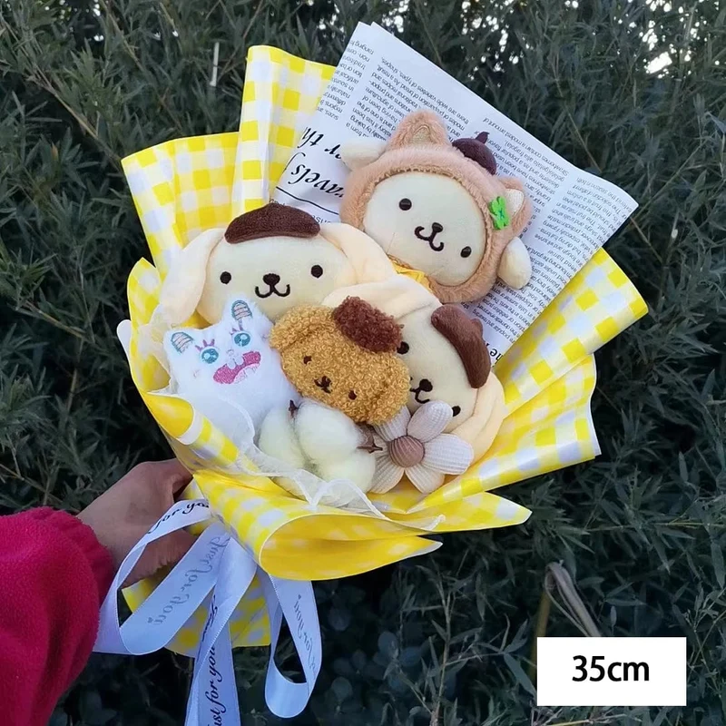 Hallo Kitty Cartoon Plüsch Bouquet Anime Rose Seife Blumen Puppe Hause Hochzeit Dekoration Weihnachten Valentinstag Geschenk