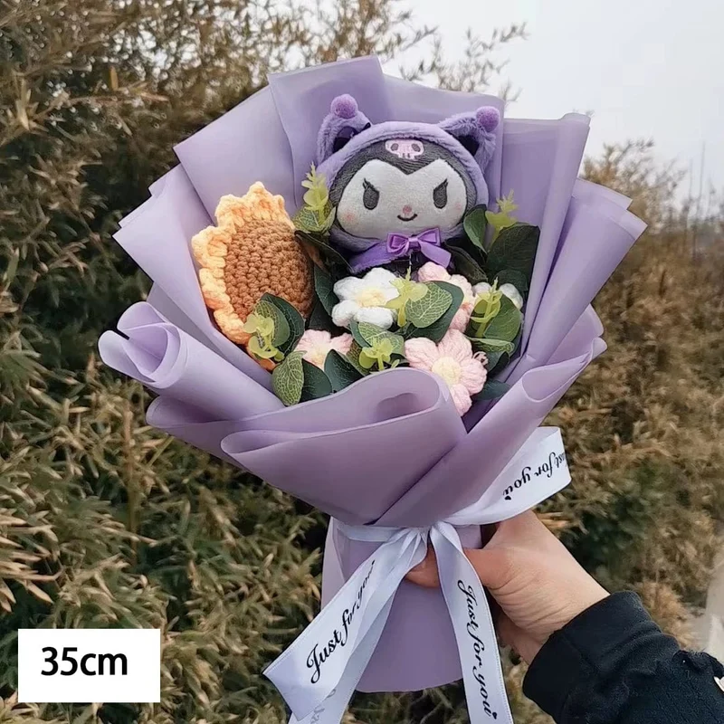 Hallo Kitty Cartoon Plüsch Bouquet Anime Rose Seife Blumen Puppe Hause Hochzeit Dekoration Weihnachten Valentinstag Geschenk