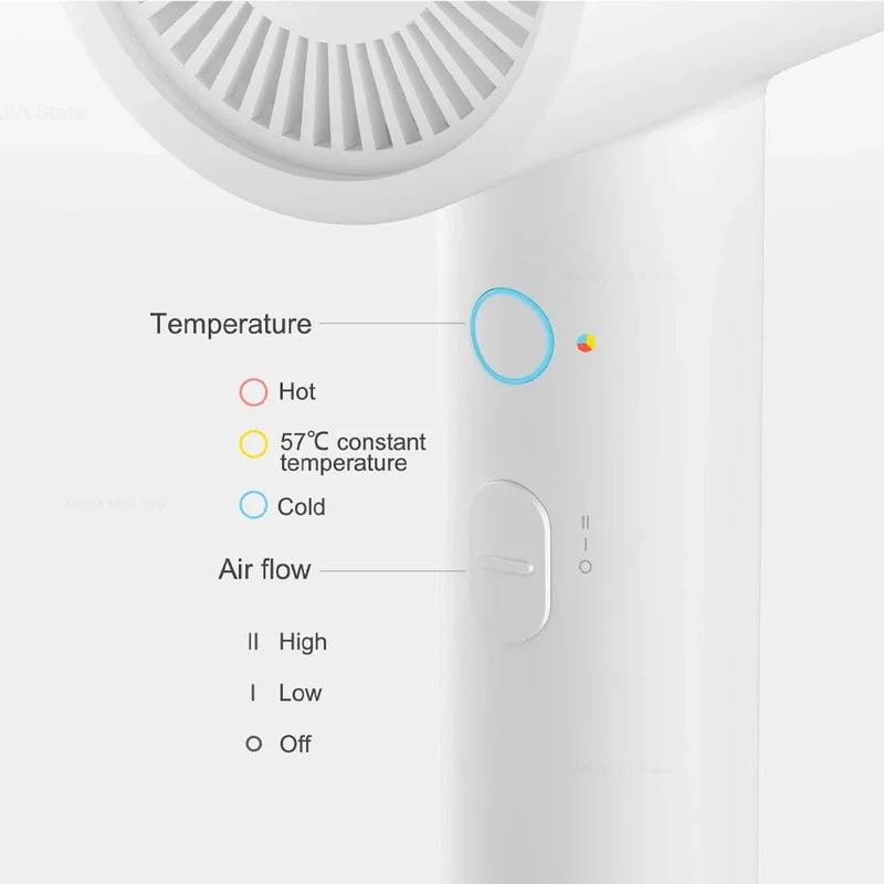 XIAOMI MIJIA Mi Ionic Haartrockner H300 Schnelltrocknender Negativ-Ionen-Haarpflege-Profi für zu Hause 1600W Elektrischer Haartrockner Diffusor