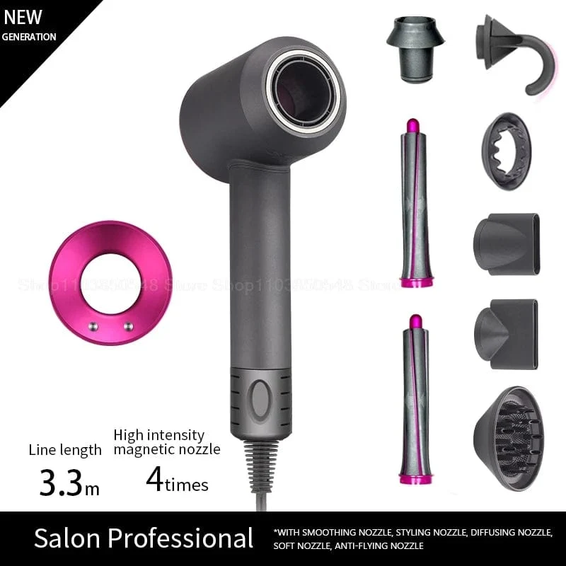 Super professioneller Haartrockner, persönliche Haarpflege, Styling, negative Ionen, Salon-Werkzeug, konstante Anionen, elektrische, blattlose Haartrockner