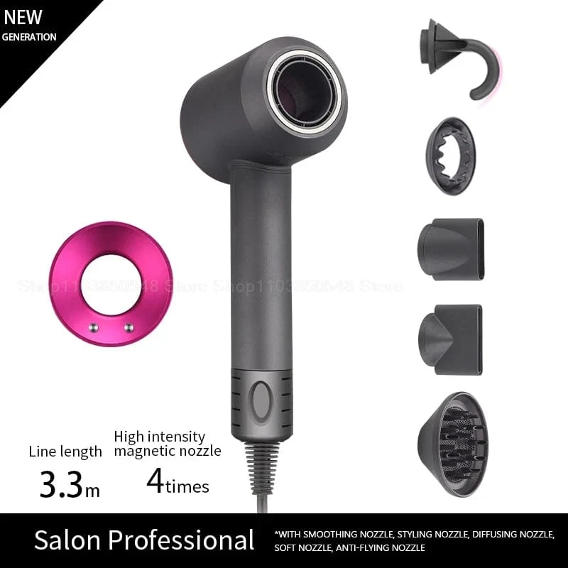 Super professioneller Haartrockner, persönliche Haarpflege, Styling, negative Ionen, Salon-Werkzeug, konstante Anionen, elektrische, blattlose Haartrockner
