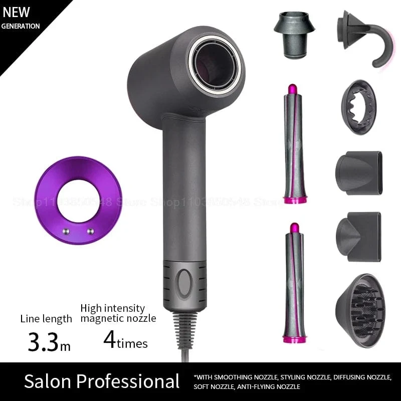 Super professioneller Haartrockner, persönliche Haarpflege, Styling, negative Ionen, Salon-Werkzeug, konstante Anionen, elektrische, blattlose Haartrockner