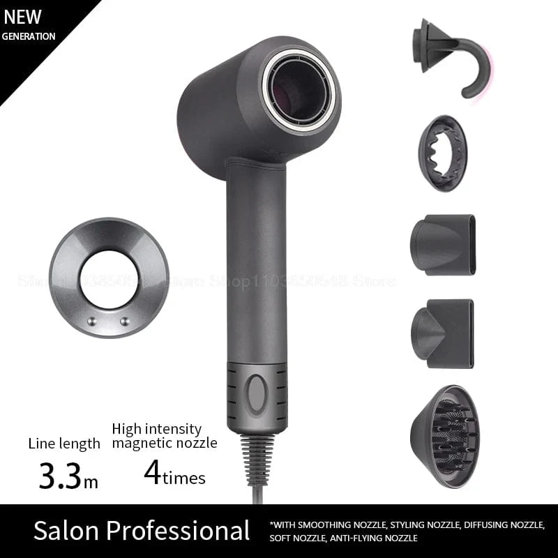 Super professioneller Haartrockner, persönliche Haarpflege, Styling, negative Ionen, Salon-Werkzeug, konstante Anionen, elektrische, blattlose Haartrockner