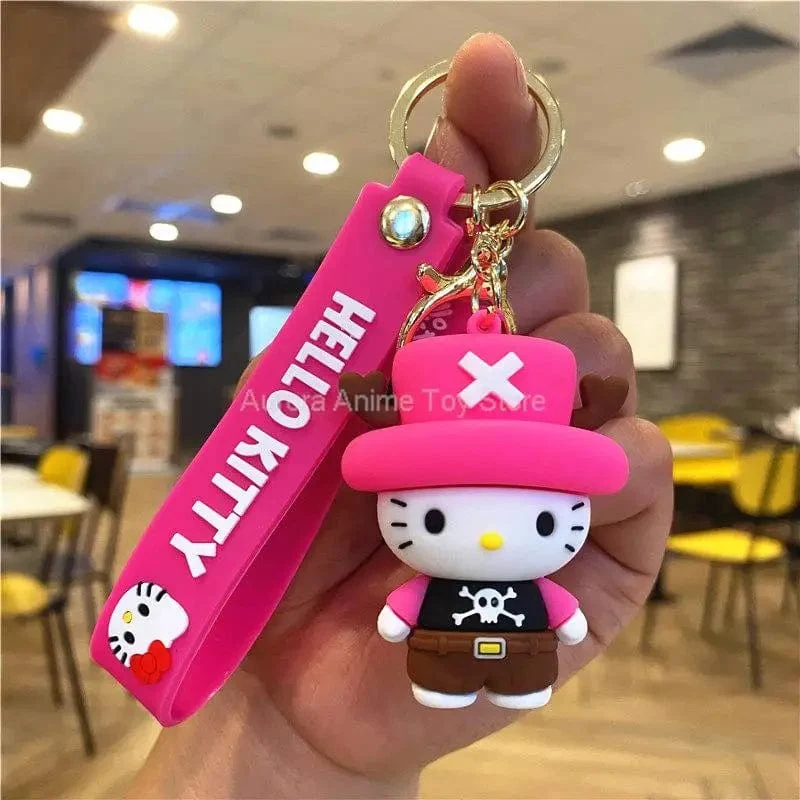 Kawaii Anime Sanrio Hallo Kitty Schlüsselanhänger Anhänger Halter Schlüsselanhänger Auto Schlüsselanhänger Handytasche Hängender Schmuck Kinderspielzeug Geschenke