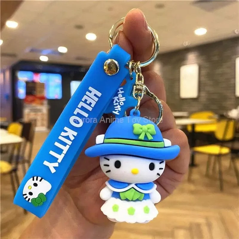 Kawaii Anime Sanrio Hallo Kitty Schlüsselanhänger Anhänger Halter Schlüsselanhänger Auto Schlüsselanhänger Handytasche Hängender Schmuck Kinderspielzeug Geschenke