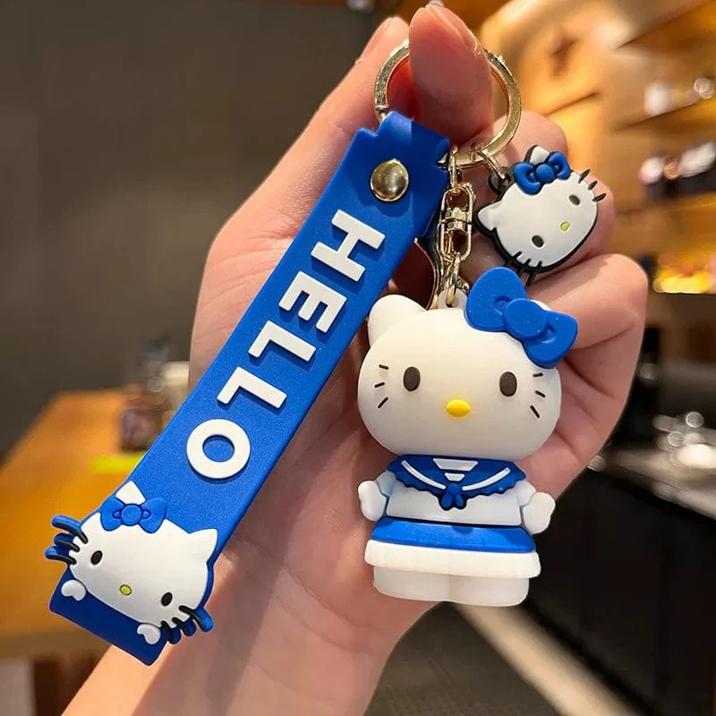 Kawaii Anime Sanrio Hallo Kitty Schlüsselanhänger Anhänger Halter Schlüsselanhänger Auto Schlüsselanhänger Handytasche Hängender Schmuck Kinderspielzeug Geschenke