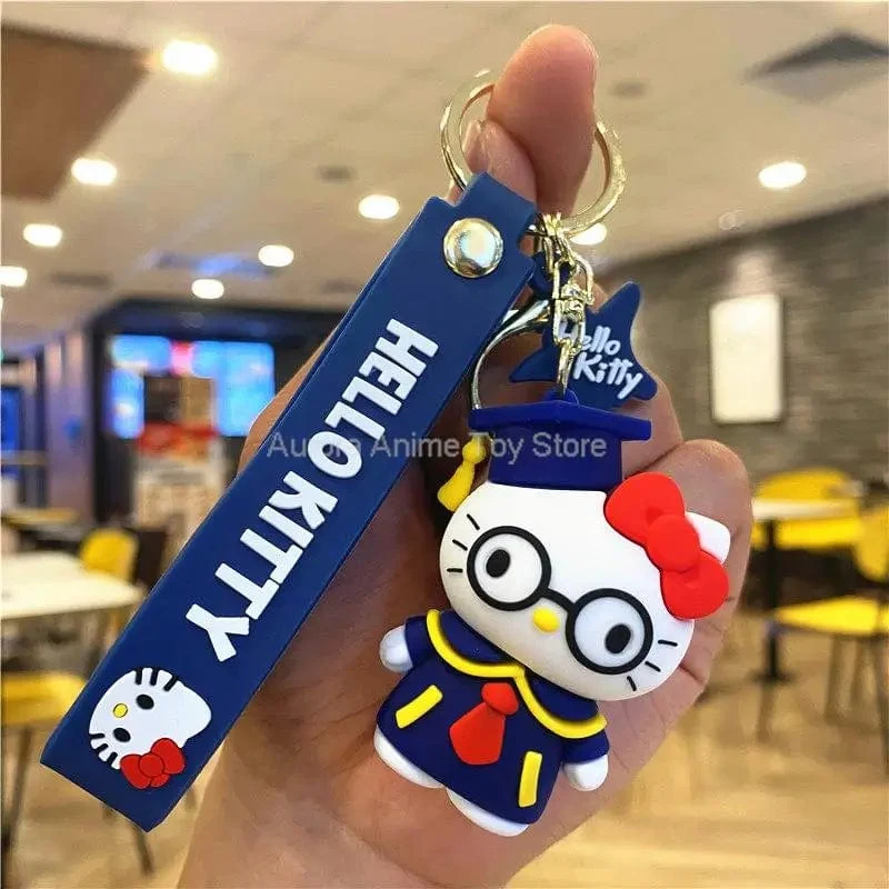 Kawaii Anime Sanrio Hallo Kitty Schlüsselanhänger Anhänger Halter Schlüsselanhänger Auto Schlüsselanhänger Handytasche Hängender Schmuck Kinderspielzeug Geschenke