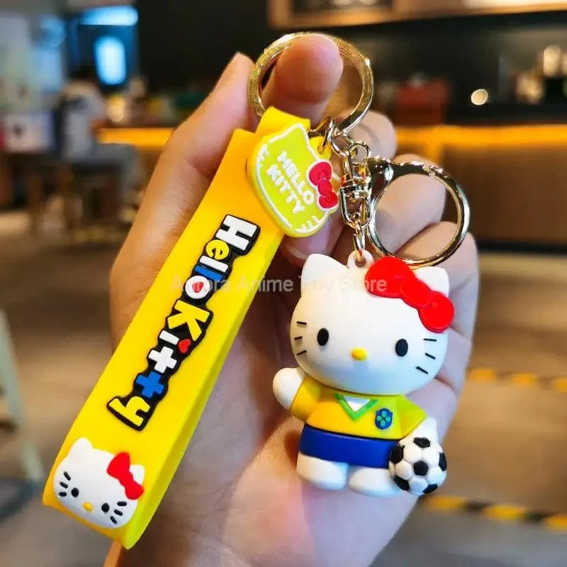Kawaii Anime Sanrio Hallo Kitty Schlüsselanhänger Anhänger Halter Schlüsselanhänger Auto Schlüsselanhänger Handytasche Hängender Schmuck Kinderspielzeug Geschenke