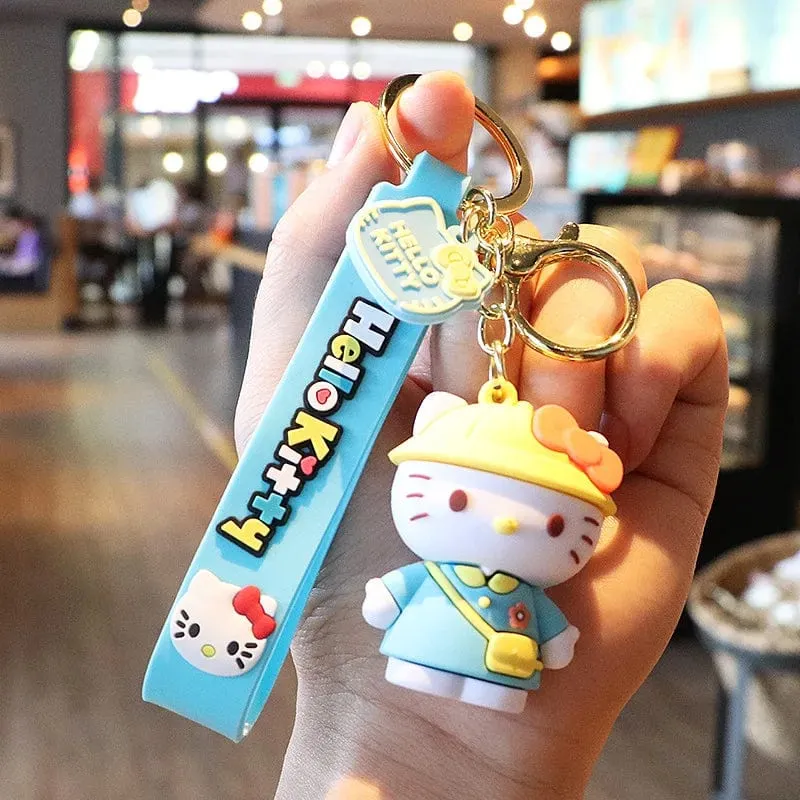Kawaii Anime Sanrio Hallo Kitty Schlüsselanhänger Anhänger Halter Schlüsselanhänger Auto Schlüsselanhänger Handytasche Hängender Schmuck Kinderspielzeug Geschenke