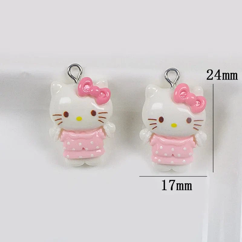 Sanrio Harz Anime Anhänger Niedlich Kuromis Melodys Pochaccos Helles Gesicht Reißverschluss Schnalle Anhänger DIY Zubehör Kinderspielzeug Geschenk