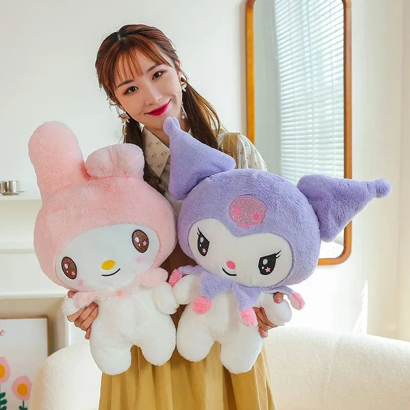 25CM Sanrio Plüschpuppen Süße Plüschtiere Kuromi Melody Cartoon Plüsch Stofftiere Weiches Kissen Plüschtiere Puppe Geburtstagsgeschenke Mädchen
