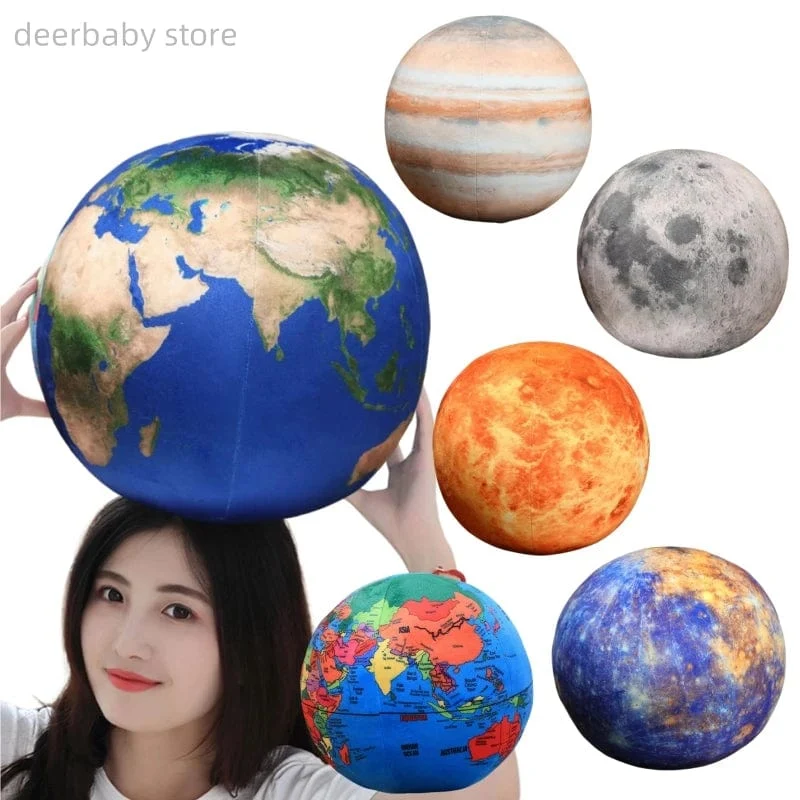 Simulierte Erde, Sonne, Mars, Mond, Stofftiere, Gefüllte Planeten im Sonnensystem, weiche Puppe, Kissen, Kissen, Junge, Mädchen, Geburtstagsgeschenk