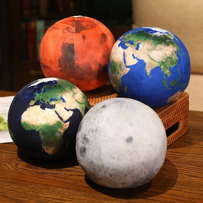 Simulierte Erde, Sonne, Mars, Mond, Stofftiere, Gefüllte Planeten im Sonnensystem, weiche Puppe, Kissen, Kissen, Junge, Mädchen, Geburtstagsgeschenk