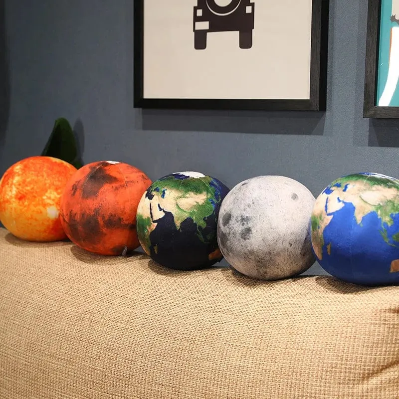 Simulierte Erde, Sonne, Mars, Mond, Stofftiere, Gefüllte Planeten im Sonnensystem, weiche Puppe, Kissen, Kissen, Junge, Mädchen, Geburtstagsgeschenk