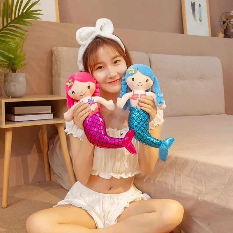 1PC 30cm Cartoon Meerjungfrau Plüsch Puppe Spielzeug Mini Kissen Plüsch Spielzeug für Geburtstag Geschenke