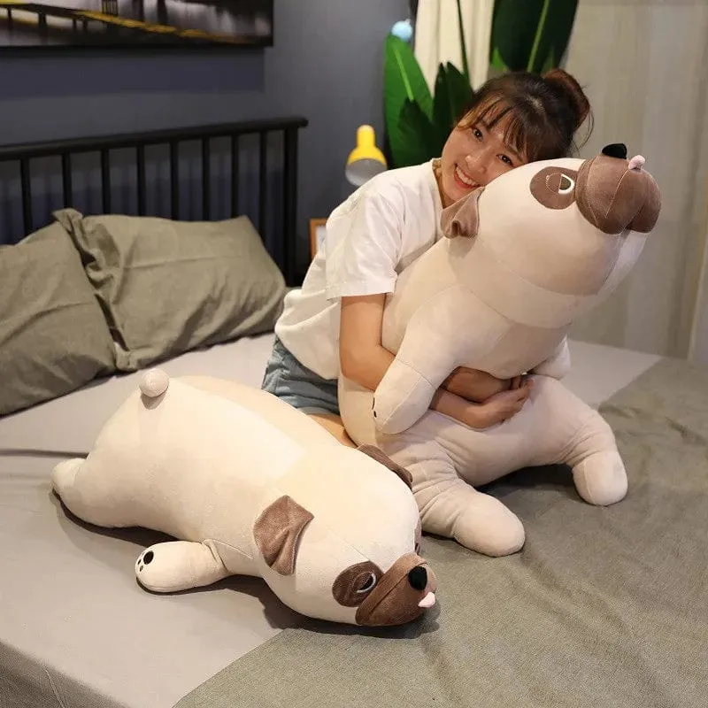 55 cm-90 cm Niedlichen Tier Kawaii Mops Hund Plüsch Spielzeug Schlaf Kissen Kinder Weihnachten Geburtstag Geschenk Kind Mädchen Weihnachten valentinstag Geschenk