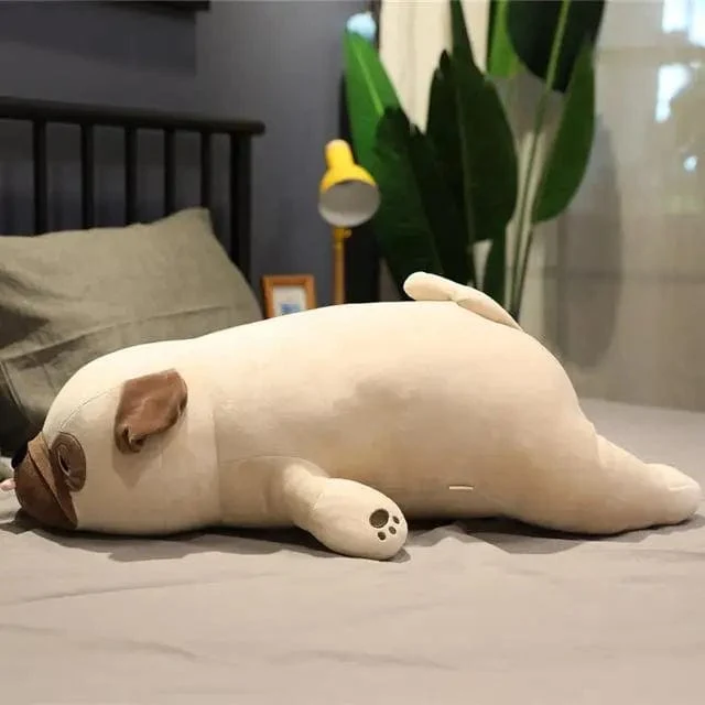 55 cm-90 cm Niedlichen Tier Kawaii Mops Hund Plüsch Spielzeug Schlaf Kissen Kinder Weihnachten Geburtstag Geschenk Kind Mädchen Weihnachten valentinstag Geschenk