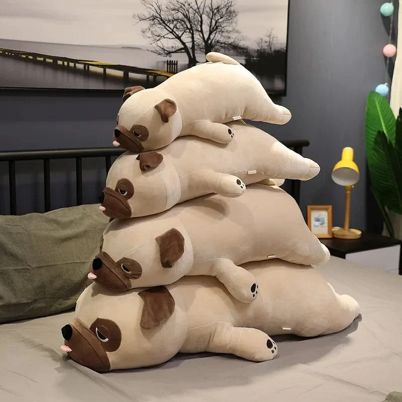 55 cm-90 cm Niedlichen Tier Kawaii Mops Hund Plüsch Spielzeug Schlaf Kissen Kinder Weihnachten Geburtstag Geschenk Kind Mädchen Weihnachten valentinstag Geschenk