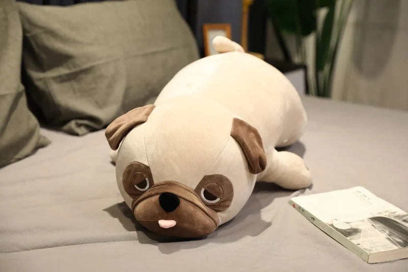 55 cm-90 cm Niedlichen Tier Kawaii Mops Hund Plüsch Spielzeug Schlaf Kissen Kinder Weihnachten Geburtstag Geschenk Kind Mädchen Weihnachten valentinstag Geschenk